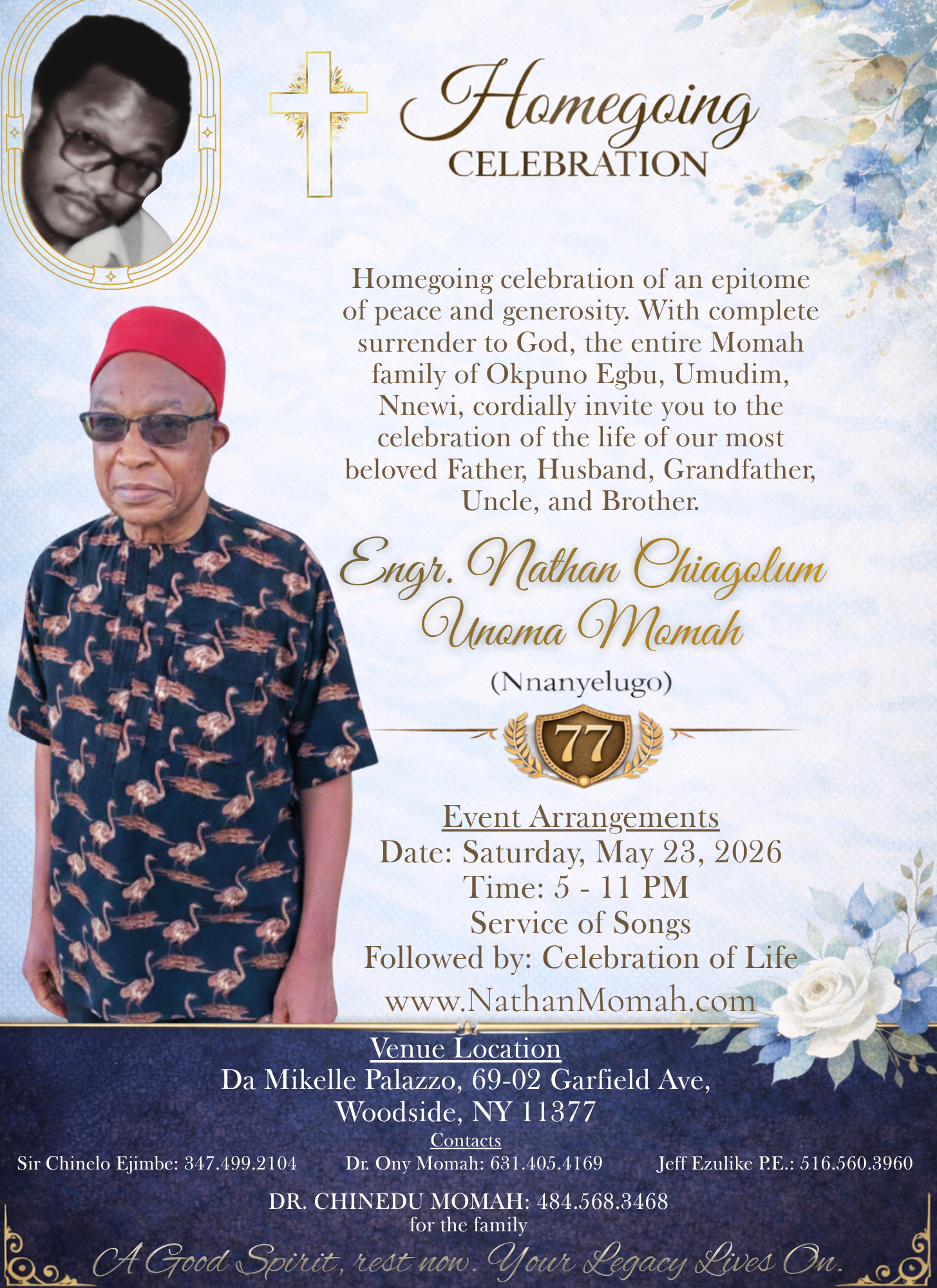 New York Homegoing Celebration, May 23, 2026